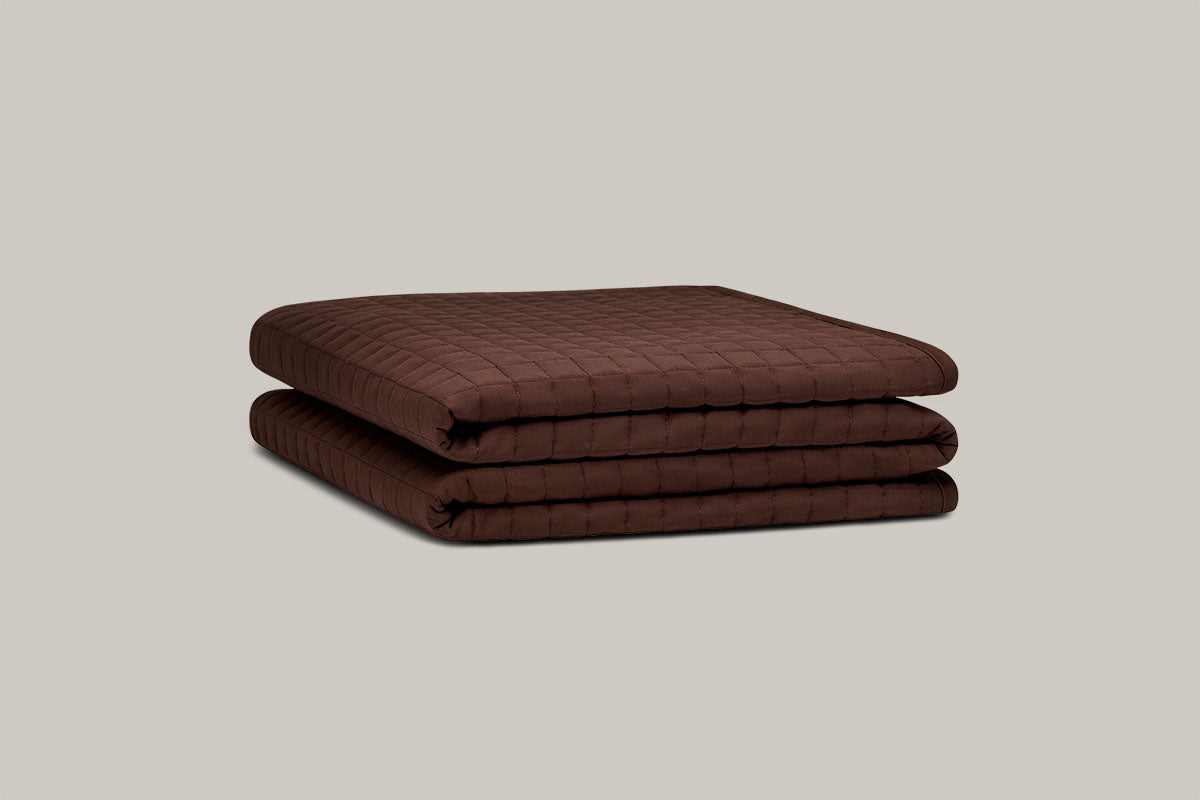 Spa Quilted Blanket - Chocolate